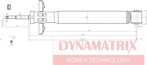 Dynamatrix DSA443209 - Shock Absorber autospares.lv