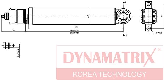 Dynamatrix DSA554004 - Shock Absorber autospares.lv