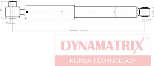 Dynamatrix DSA551804 - Shock Absorber autospares.lv