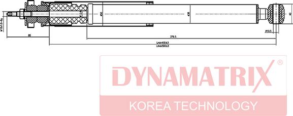 Dynamatrix DSA553197 - Shock Absorber autospares.lv