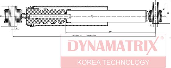 Dynamatrix DSA553803 - Shock Absorber autospares.lv