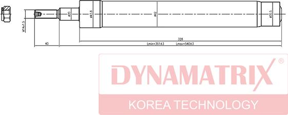 Dynamatrix DSA664014 - Shock Absorber autospares.lv