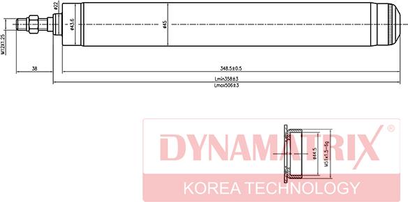 Dynamatrix DSA665501 - Shock Absorber autospares.lv