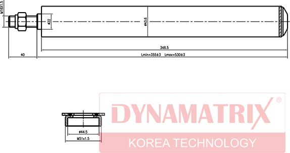 Dynamatrix DSA665063 - Shock Absorber autospares.lv