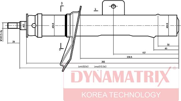 Dynamatrix DSA633839 - Shock Absorber autospares.lv