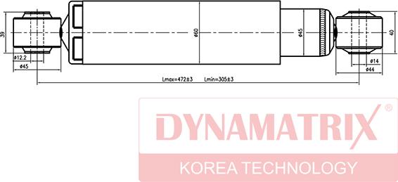 Dynamatrix DSA344456 - Shock Absorber autospares.lv