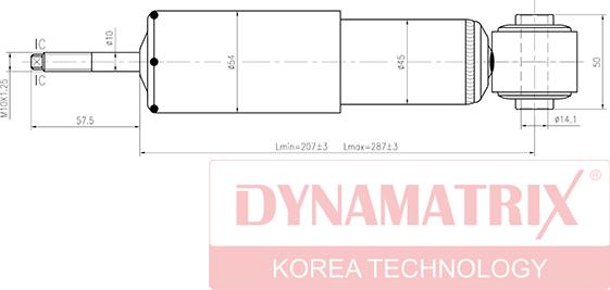 Dynamatrix DSA344261 - Shock Absorber autospares.lv