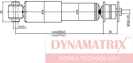 Dynamatrix DSA345900 - Shock Absorber autospares.lv