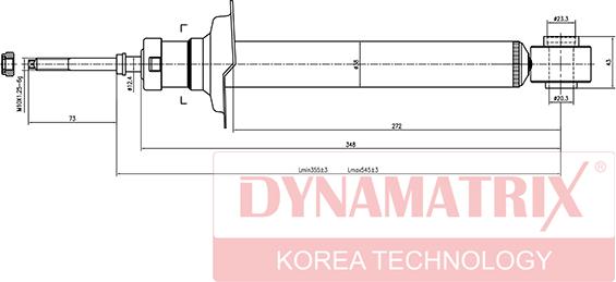 Dynamatrix DSA341142 - Shock Absorber autospares.lv