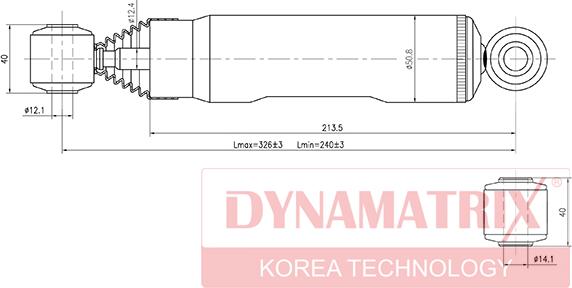 Dynamatrix DSA341166 - Shock Absorber autospares.lv