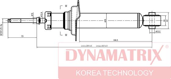 Dynamatrix DSA341186 - Shock Absorber autospares.lv