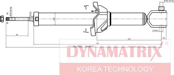 Dynamatrix DSA341173 - Shock Absorber autospares.lv