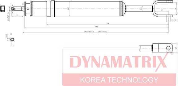 Dynamatrix DSA341845 - Shock Absorber autospares.lv