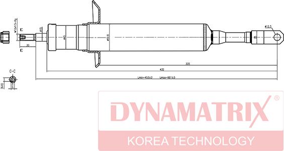 Dynamatrix DSA341842 - Shock Absorber autospares.lv