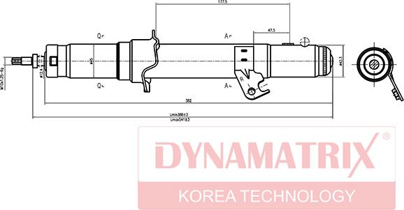 Dynamatrix DSA341351 - Shock Absorber autospares.lv