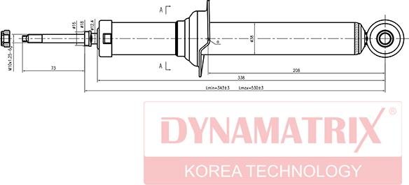 Dynamatrix DSA341204 - Shock Absorber autospares.lv