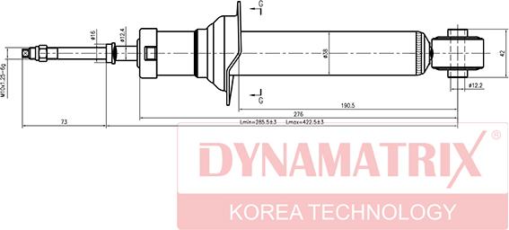 Dynamatrix DSA341226 - Shock Absorber autospares.lv