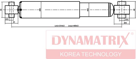 Dynamatrix DSA343396 - Shock Absorber autospares.lv