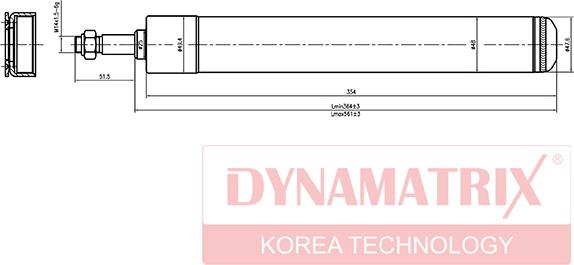 Dynamatrix DSA366002 - Shock Absorber autospares.lv