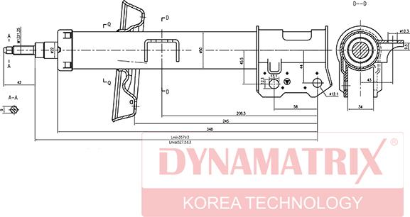 Dynamatrix DSA334949 - Shock Absorber autospares.lv