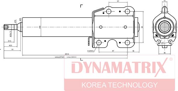 Dynamatrix DSA335810 - Shock Absorber autospares.lv