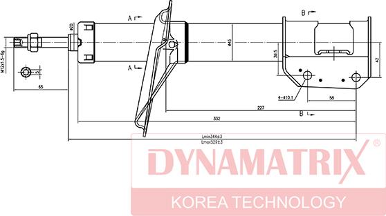 Dynamatrix DSA333843 - Shock Absorber autospares.lv