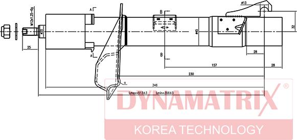 Dynamatrix DSA333709 - Shock Absorber autospares.lv