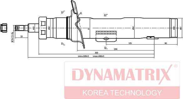 Dynamatrix DSA333728 - Shock Absorber autospares.lv