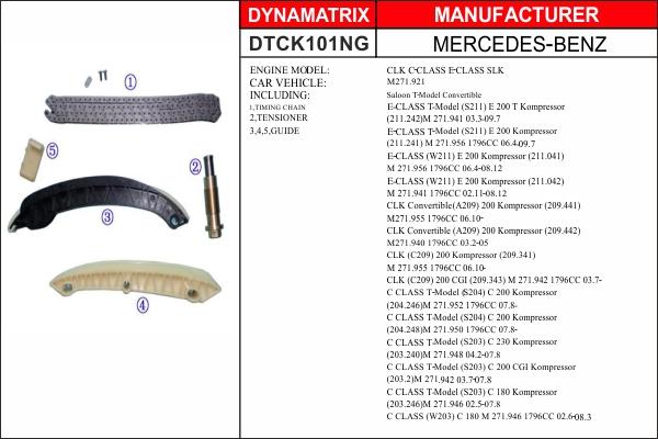 Dynamatrix DTCK101NG - Timing Chain Kit autospares.lv