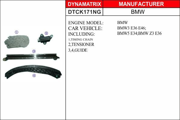 Dynamatrix DTCK171NG - Timing Chain Kit autospares.lv