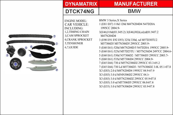 Dynamatrix DTCK74NG - Timing Chain Kit autospares.lv