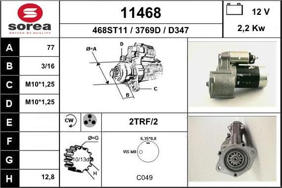 EAI 11468 - Starter autospares.lv