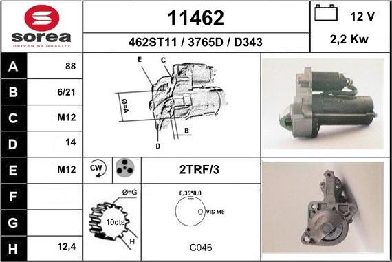 EAI 11462 - Starter autospares.lv