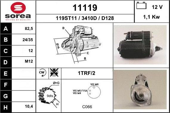 EAI 11119 - Starter autospares.lv