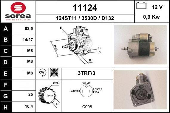 EAI 11124 - Starter autospares.lv