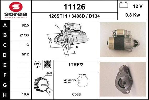 EAI 11126 - Starter autospares.lv