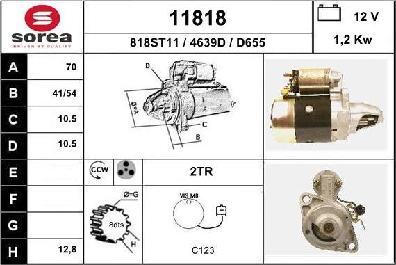 EAI 11818 - Starter autospares.lv