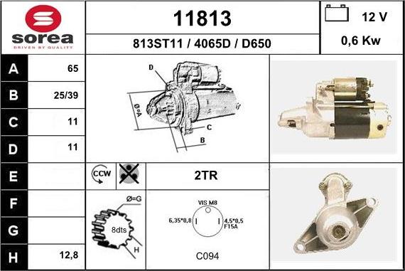 EAI 11813 - Starter autospares.lv