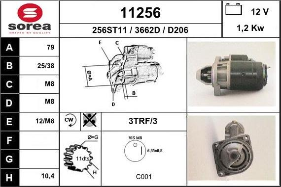 EAI 11256 - Starter autospares.lv