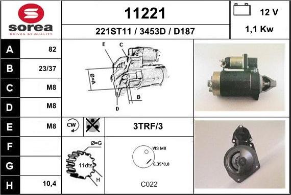 EAI 11221 - Starter autospares.lv