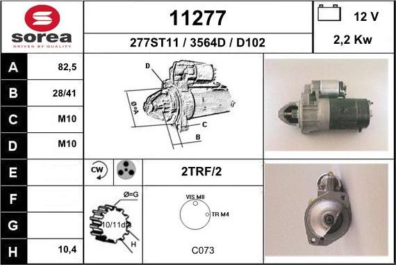 EAI 11277 - Starter autospares.lv