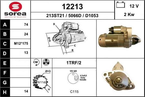 EAI 12213 - Starter autospares.lv