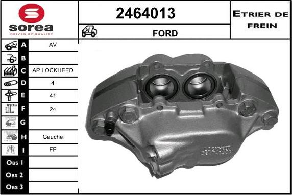 EAI 2464013 - Brake Caliper autospares.lv