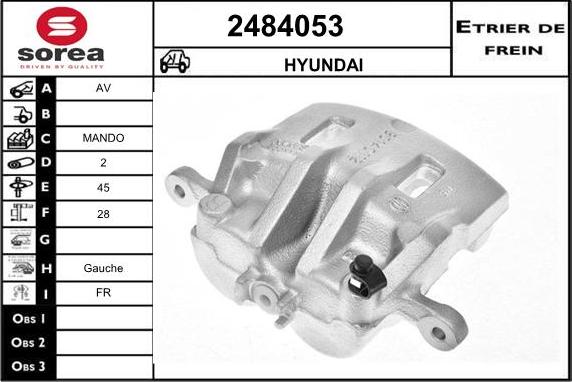 EAI 2484053 - Brake Caliper autospares.lv