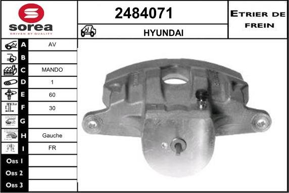 EAI 2484071 - Brake Caliper autospares.lv