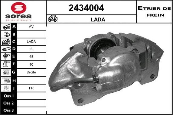 EAI 2434004 - Brake Caliper autospares.lv