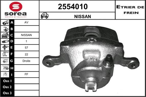 EAI 2554010 - Brake Caliper autospares.lv