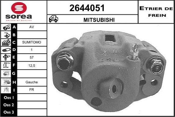 EAI 2644051 - Brake Caliper autospares.lv