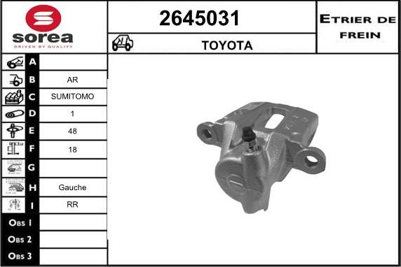 EAI 2645031 - Brake Caliper autospares.lv