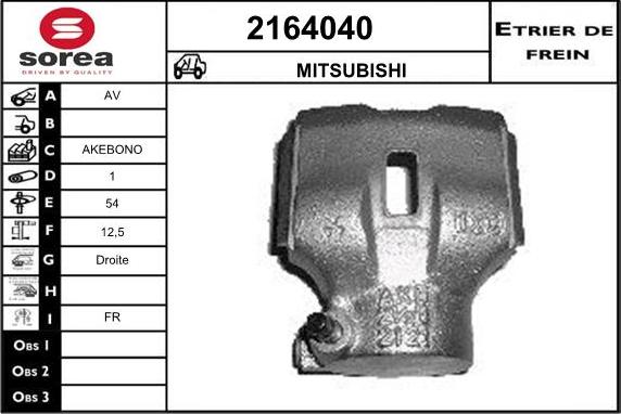 EAI 2164040 - Brake Caliper autospares.lv